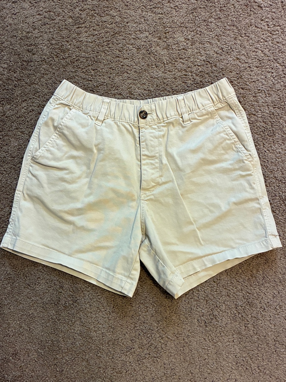 Men's Bearbottom M Casual Cream Chino Shorts 5.5”